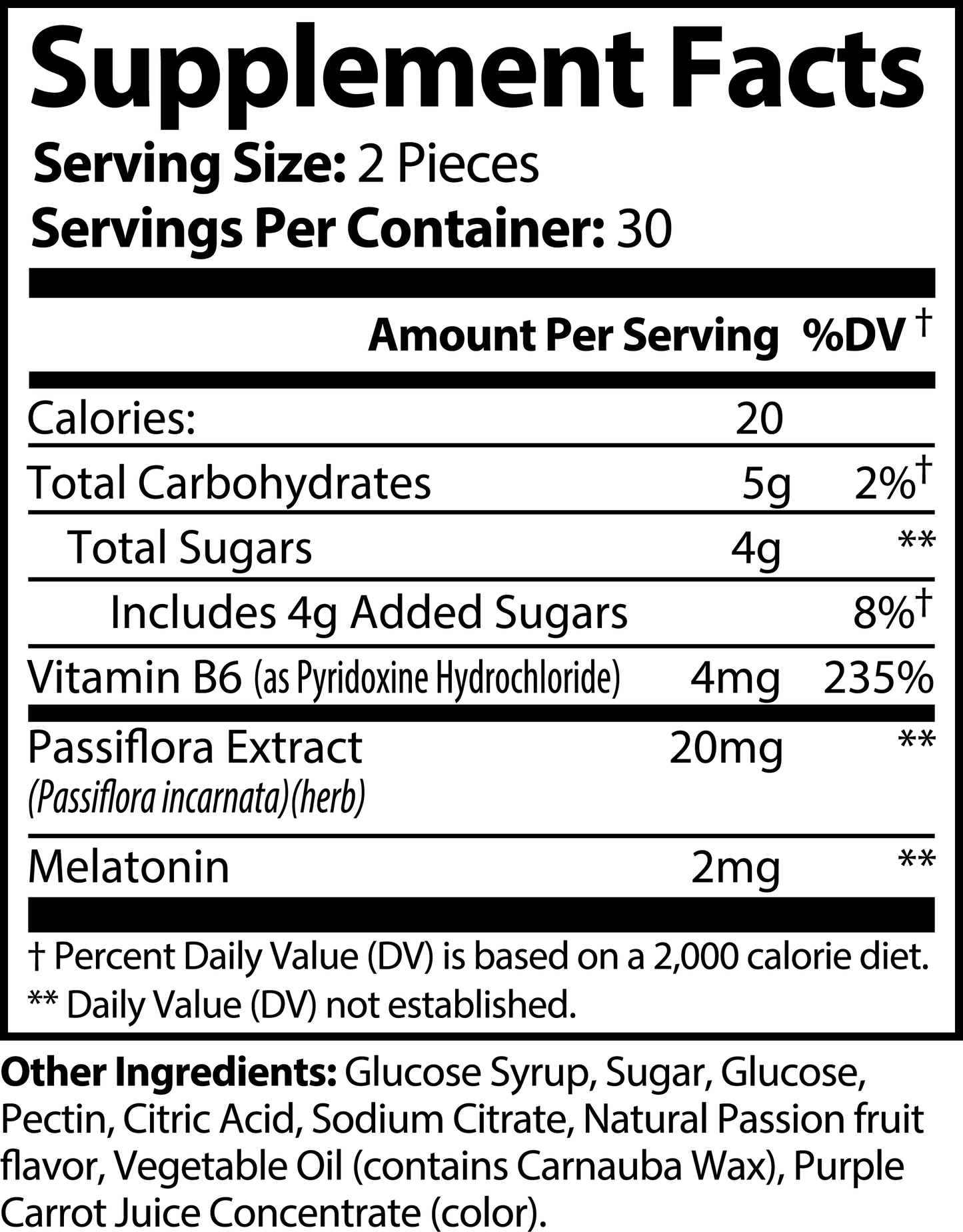 Passion Fruit Sleep Gummies - For Deep Sleep and Anxiety